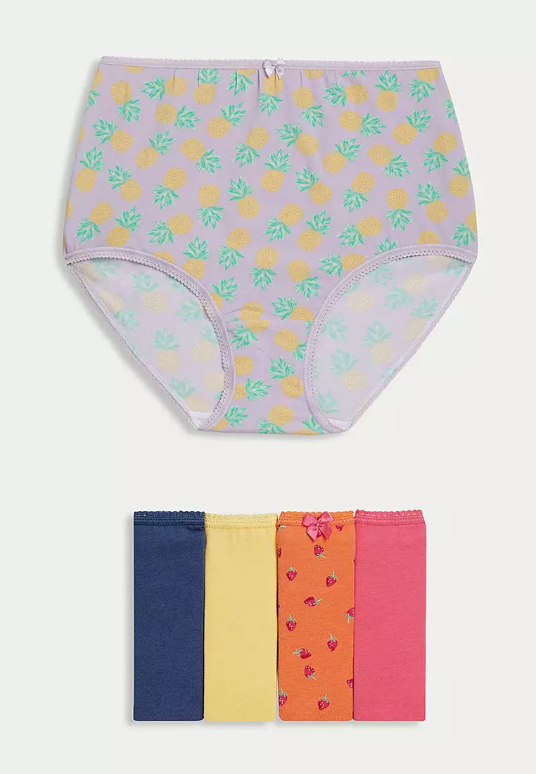 Jual Marks & Spencer 5pk Cotton Lycra™ Printed Full Briefs Original ...