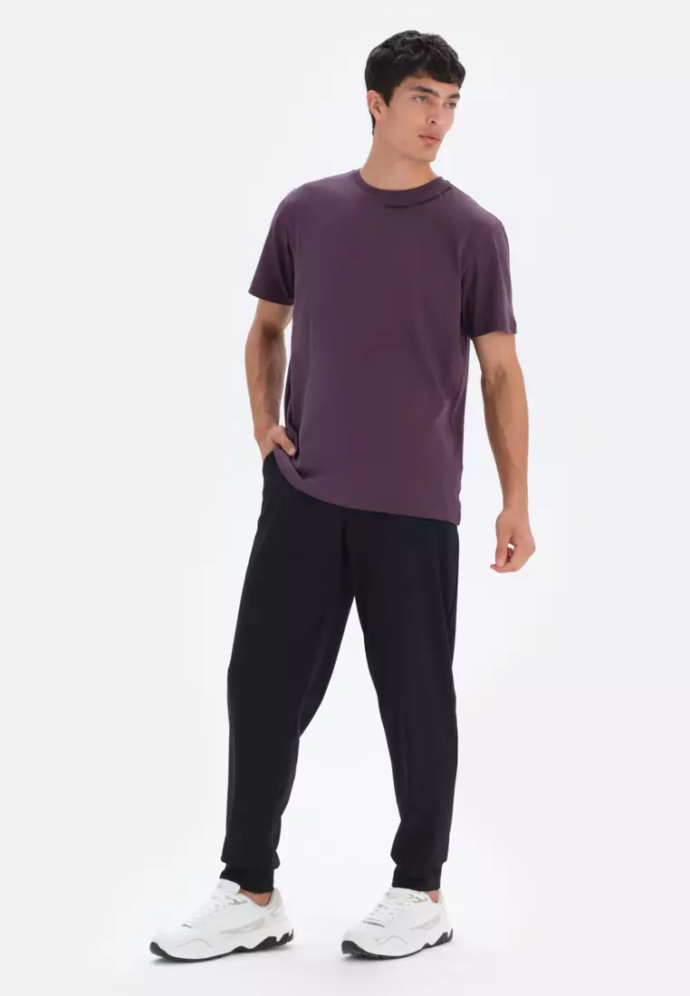 Damson T-Shirt, Crew Neck, Oversize, Short Sleeve Activewear for Men