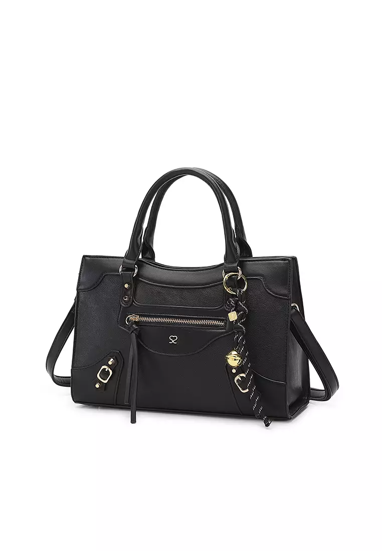 Women's Top Handle Bag / Sling Bag / Crossbody Bag (手拿袋 / 斜孭袋) - 黑色