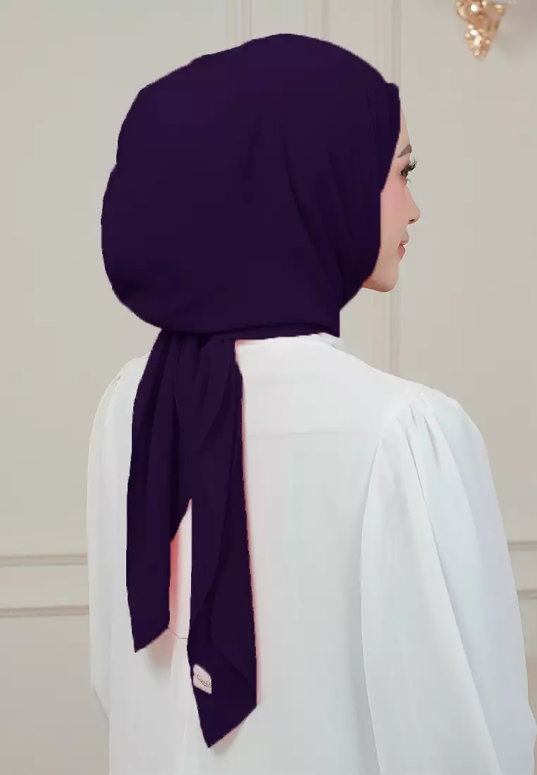 HIJAB INSTAN MAGNET SYIFA - DARK PURPLE