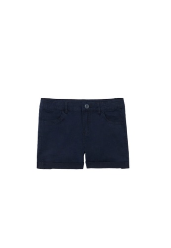 OVS blue Cotton Twill Shorts 0D300KA9045D39GS_1