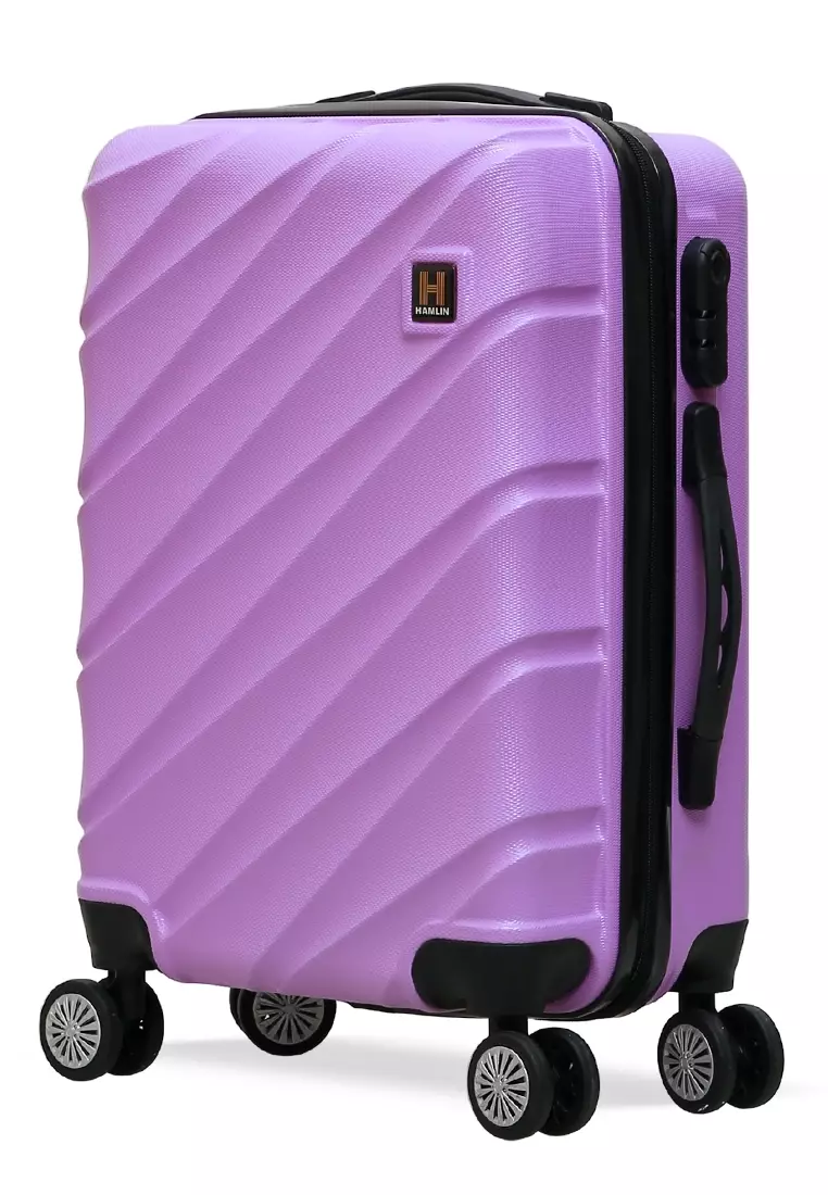 Carlton Koper Cabin Hardcase Unisex Size 20Inch Suitcase Combination Lock Large Compartment Material ABS+PVC Coated ORIGINAL - Lilac