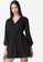 FabAlley black Shimmer Wrap Belted Dress 75DFAAA7F284F7GS_1
