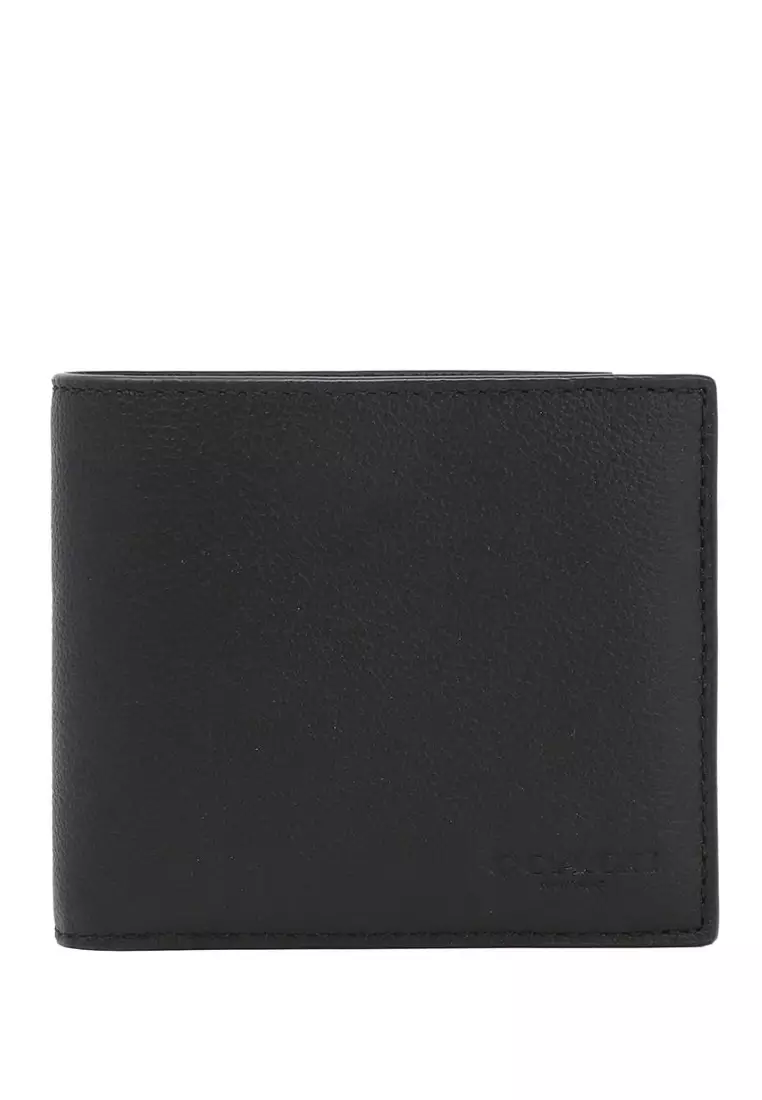 Buy Coach Coach Mens Boxed Compact Id Wallet With Trigger Snap Key Fob