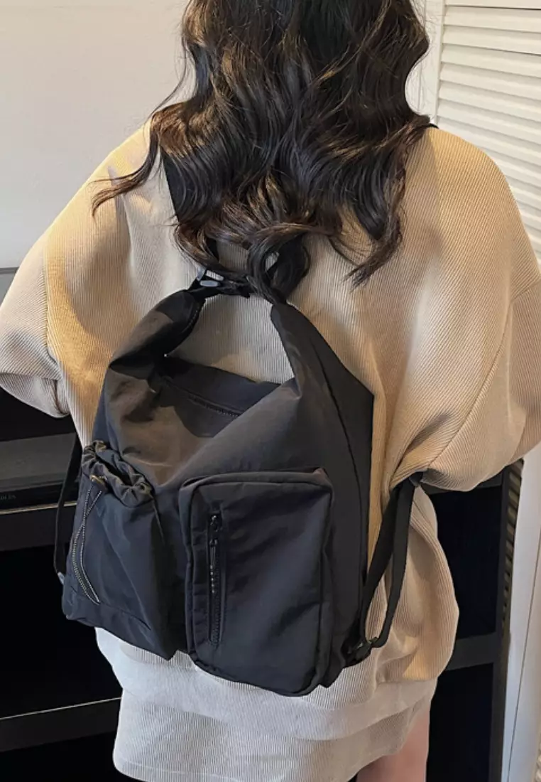 Waterproof Multi-Pocket Tote Crossbody Bag CA26042870BK