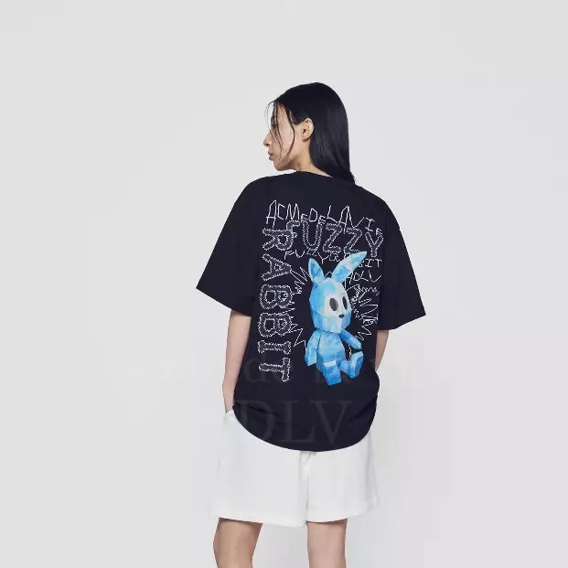 Jual Acme De La Vie RETRO RABBIT SHORT SLEEVE T-SHIRT BLACK