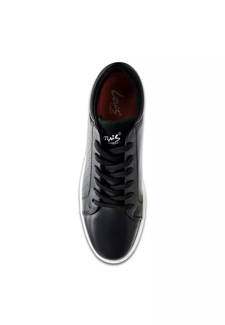 Men Lace Up Faux Leather Round Toe Lifestyle Sneakers