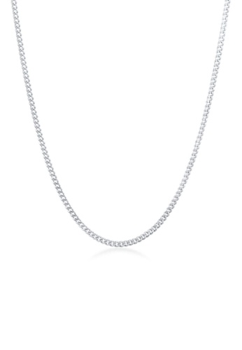 Buy Kuzzoi Necklace Men Curb Chain Basic Fine Minimal In 925 Sterling Silver Online Zalora Malaysia