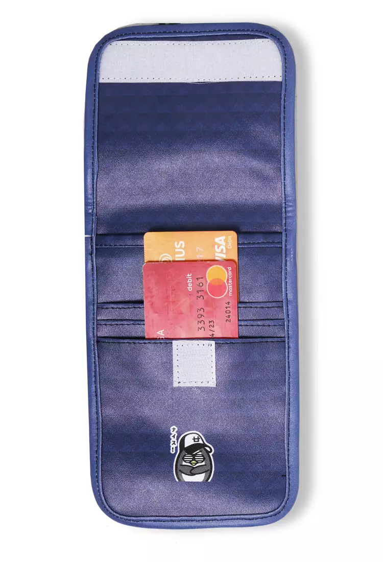 AMB98 Dompet Gantung Kalung Leher Multifungsi Handphone Touchscreen Dj Rock Navy