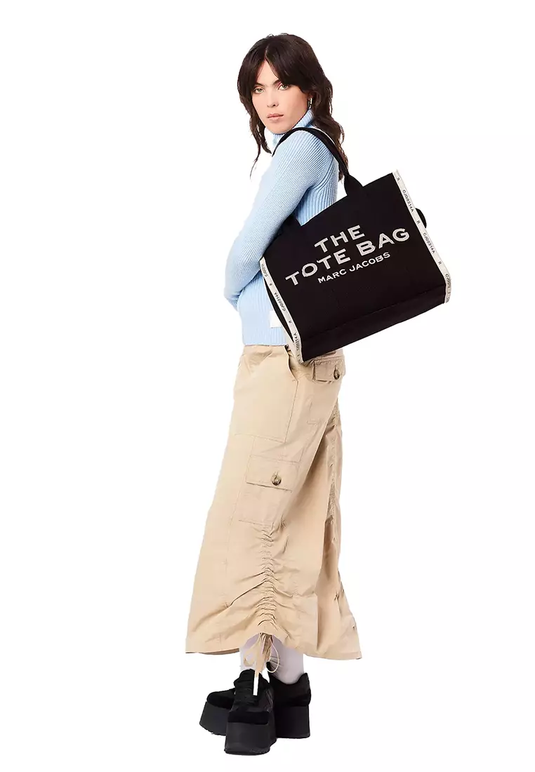 MARC JACOBS The Jacquard Large Tote Bag Black M0017048