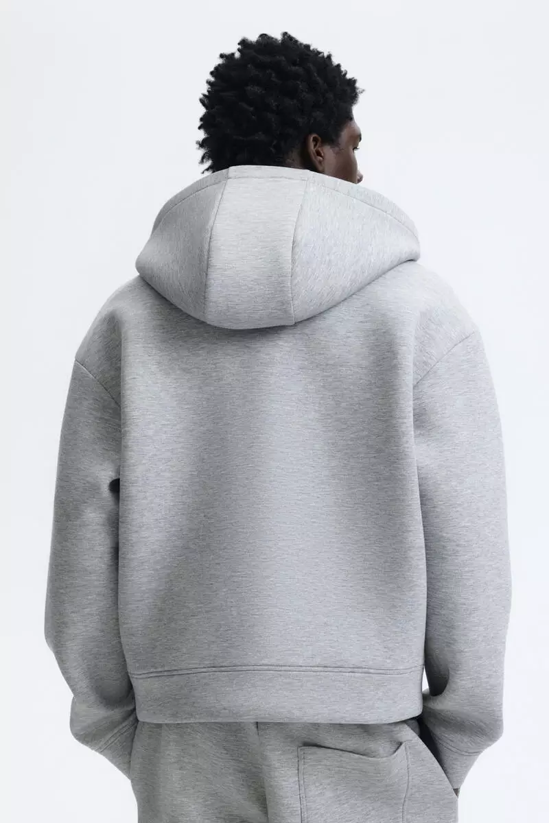 Loose Fit Scuba Zip-through hoodie