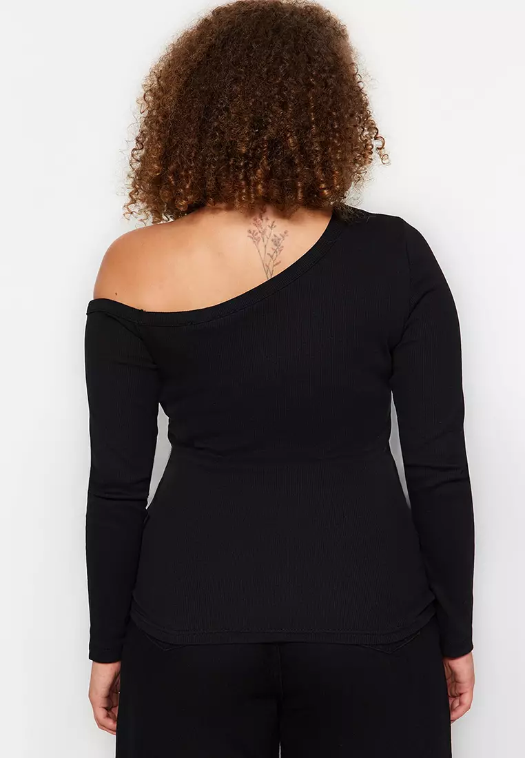 Plus Size Camisole Knitted Blouse