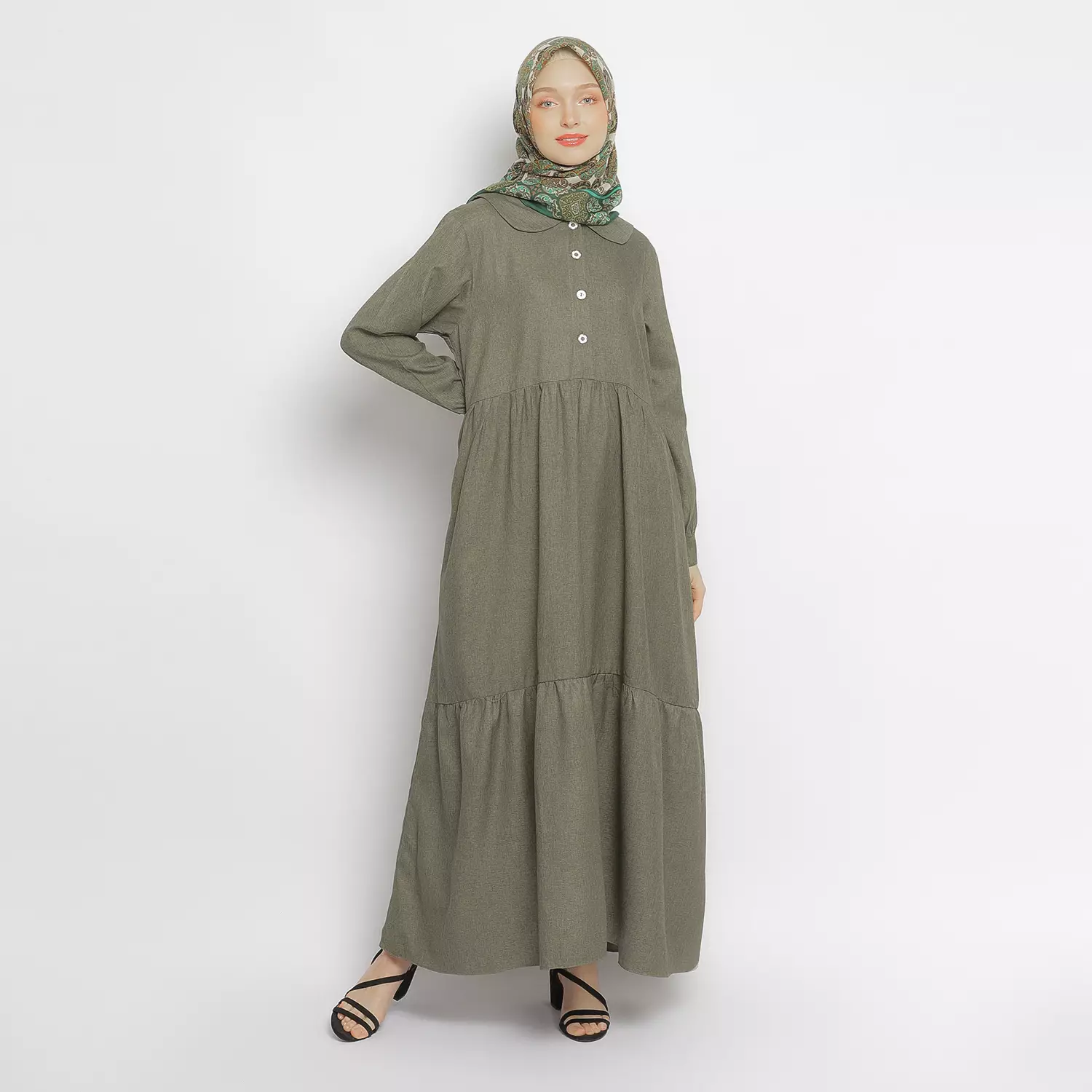 Gamis Wanita GMS 03 Dark Green