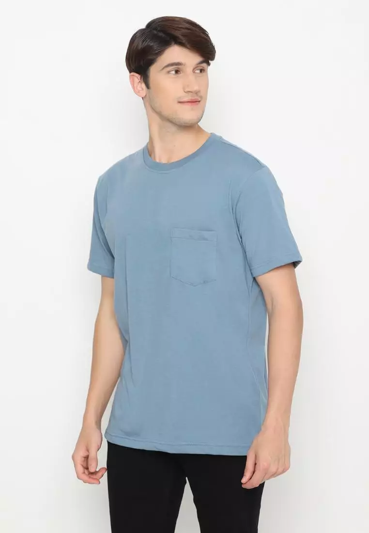 MATSUDA Kaos Polos Pocket T Shirt Cotton Chuo