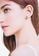 agnès b. silver Iconic Italic B Earrings 539BFACB89B584GS_3