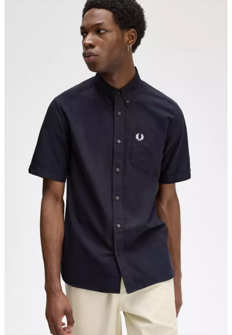 Fred Perry M8730 Oxford Shirt (Navy)