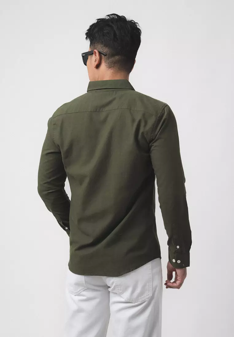 Hunter Green Oxford Premium Shirt