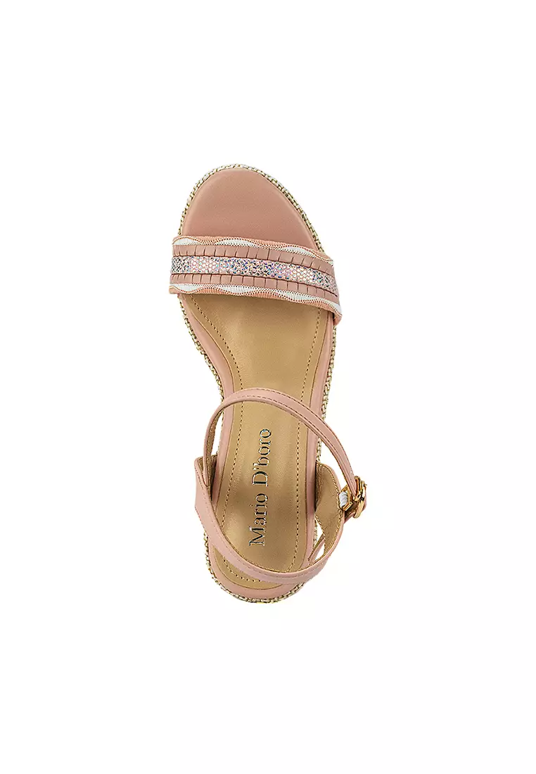 Women's Wedge Sandals LW 26366 Old Rose C46