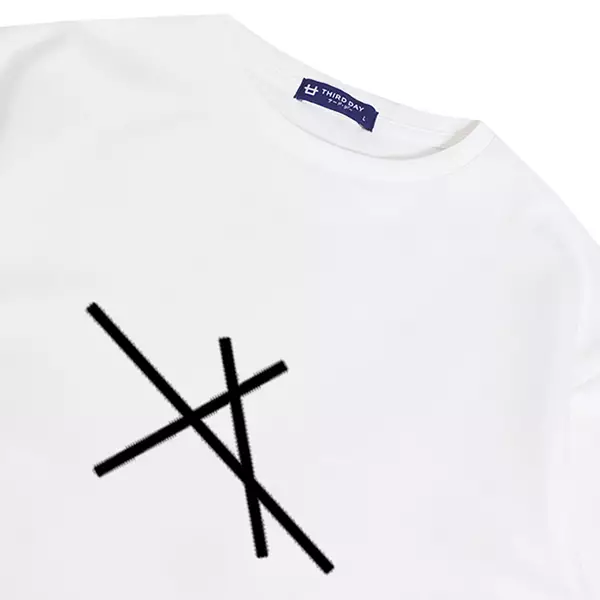 MTL95 kaos oversize tebal scuba garis-garis putih