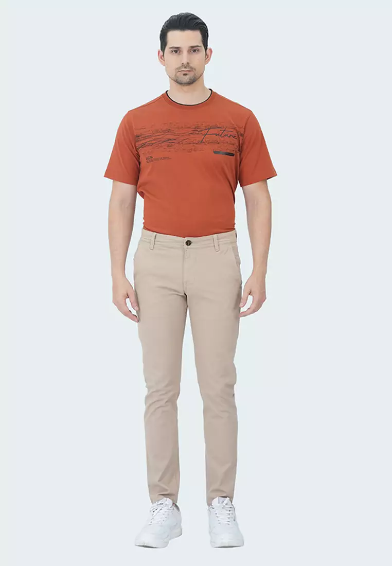 LGS - Celana Panjang Pria -  Chinos Collection - Stretch Katun - Color Series - Reguler Fit - CCT.455.S055