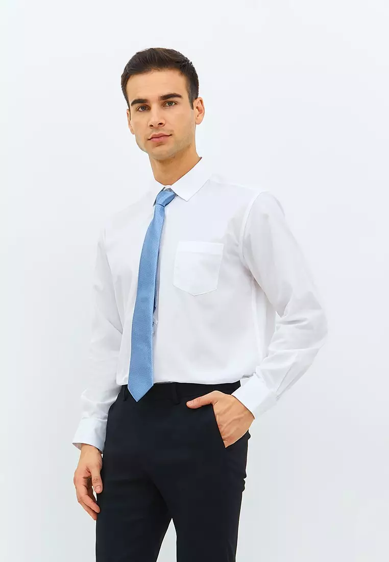 Jobb Penley Kemeja Pria Lengan Panjang Regular Fit Putih