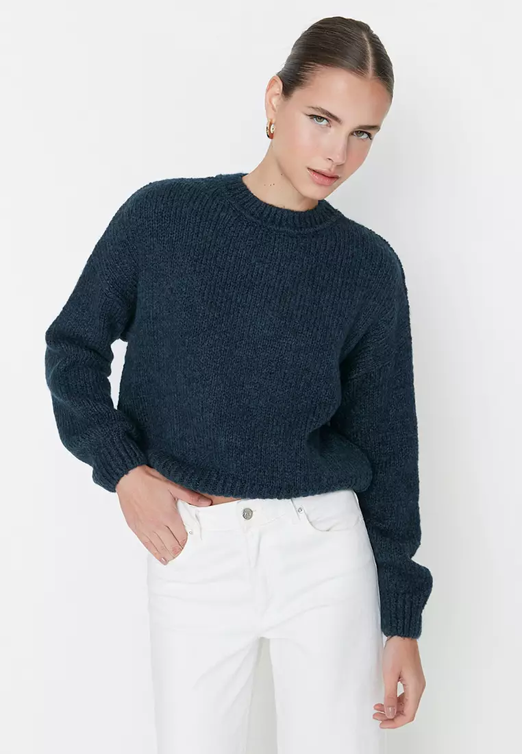 Sueter Mujer Cuello V Trendyol Regular Fit Basic V Neck Knitwear Sweater Suéter Para Mujer Suéter Tendencia Cómodo Diario
