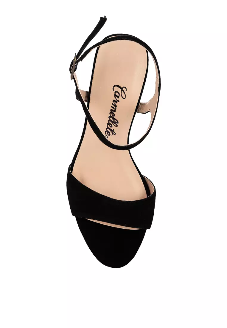 Suede Ankle Strap Heels