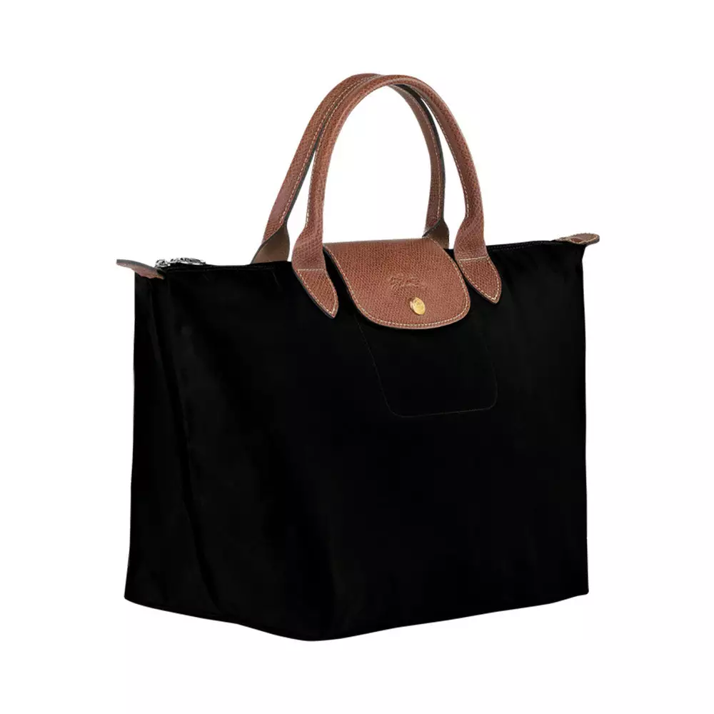 Le Pliage Original Medium Top Handle Bag Black