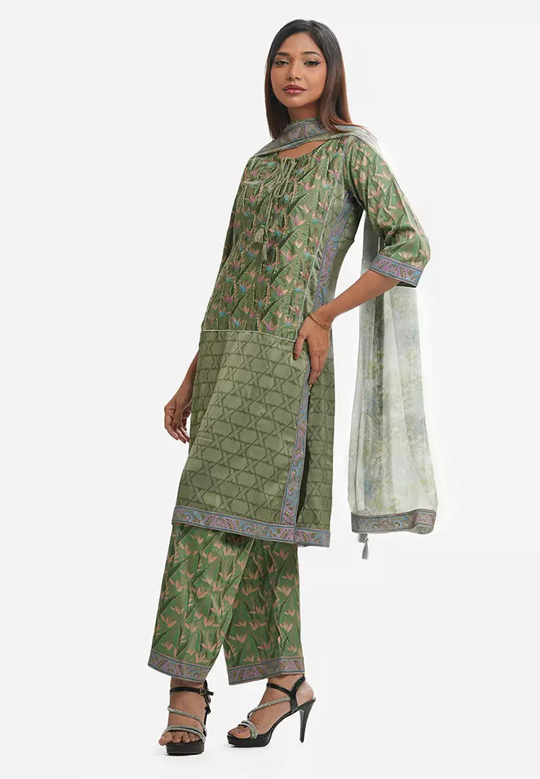 Le Reve Women's Printed Salwar Kameez