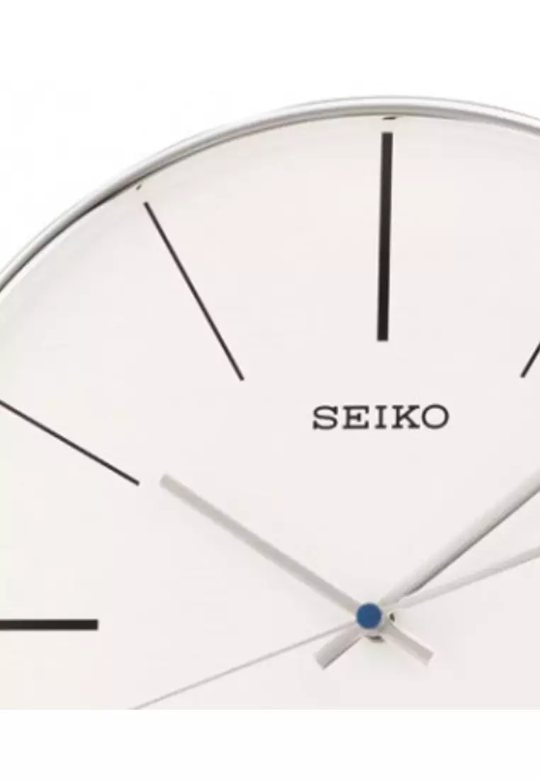 Seiko Orologio Da Parete Unisex Modello QXA634A – Plastica Argento, Diametro 29,5 Cm, Design Rotondo Minimal - 4