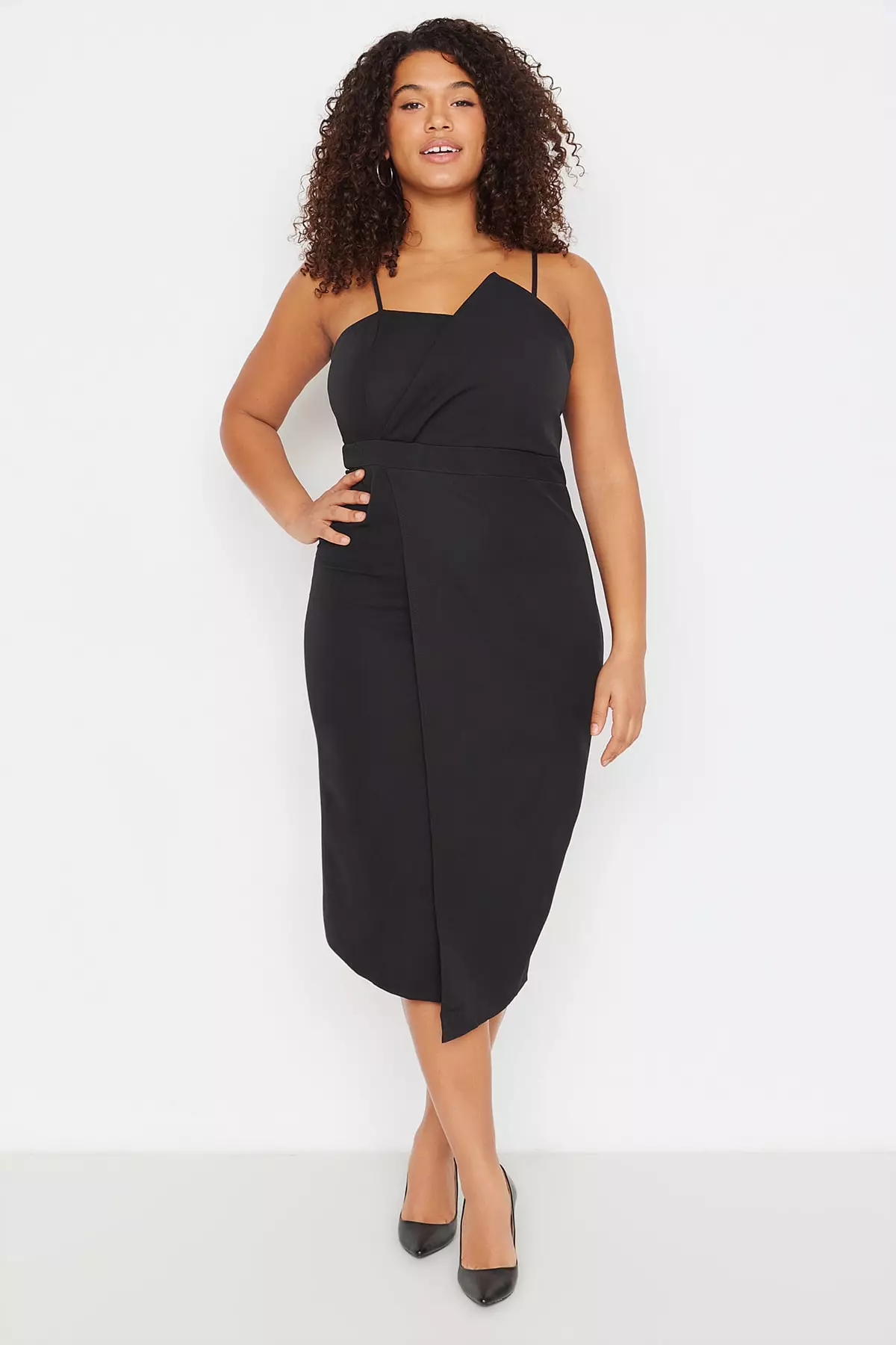 Asymmetrical plus size evening dresses top