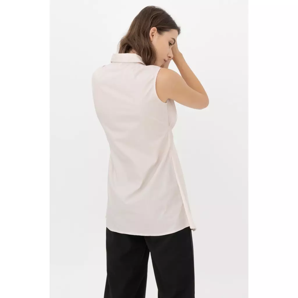 Sleevless Kemeja Chyntia Cream