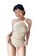 PINK N' PROPER beige Athena One Shoulder Toga High Waist Tankini Set in Pastel Beige Cream 755FCUS854A33EGS_4