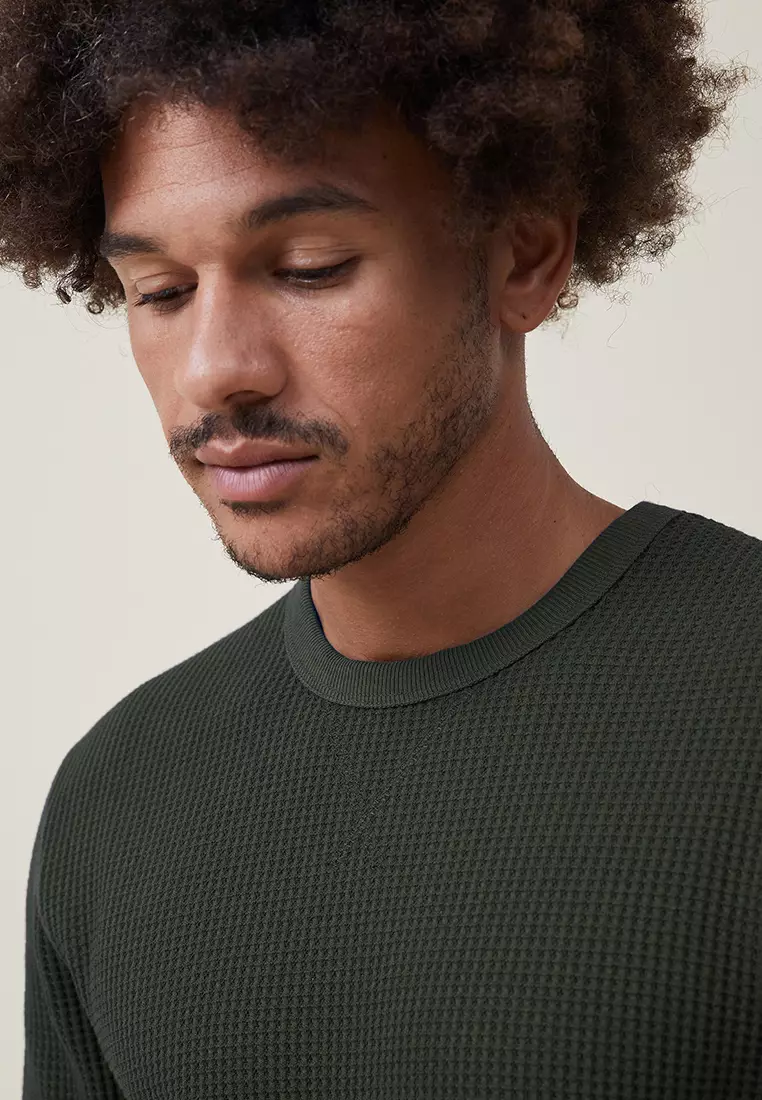 Chunky Waffle Long Sleeve T-Shirt