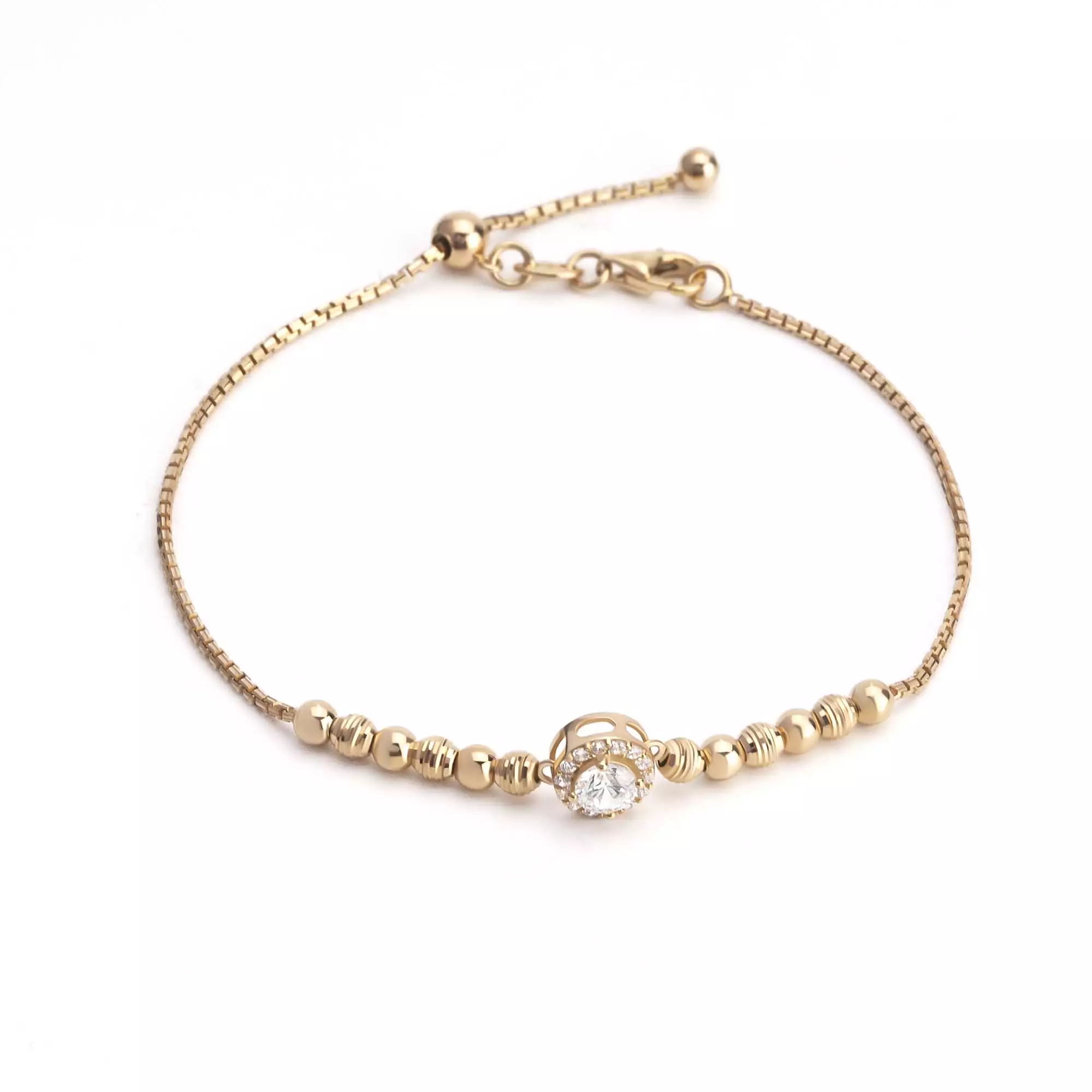 Gelang Serut Emas 7k - Shina Gold Bracelet - Dotsy Collection - Juene Jewelry