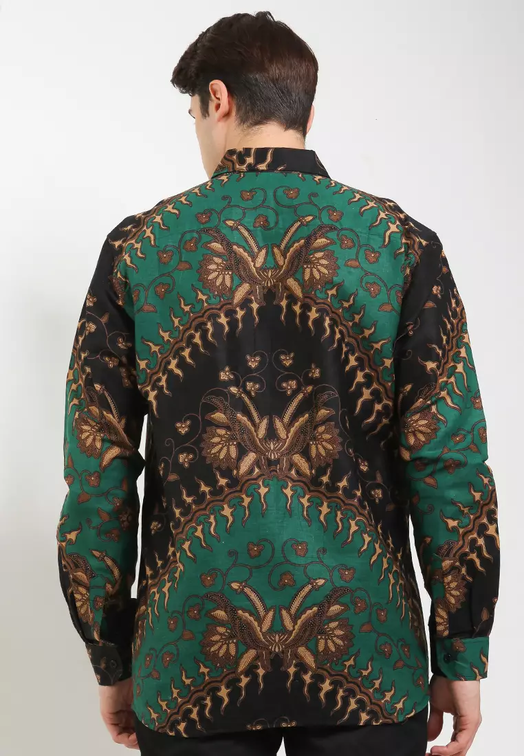 Abhicandra Kemeja Batik Exclusive Premium Pria Casual Modern Lengan Panjang