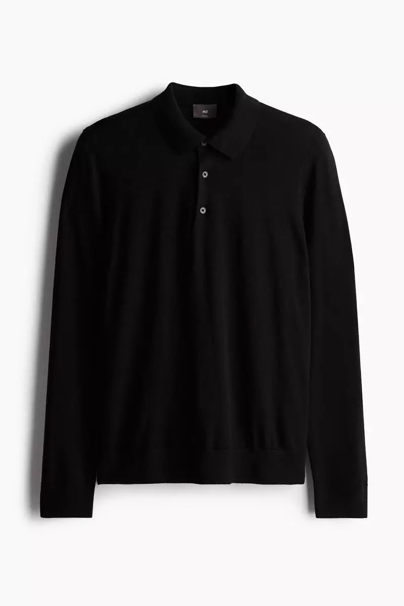 Slim Fit Wool polo shirt