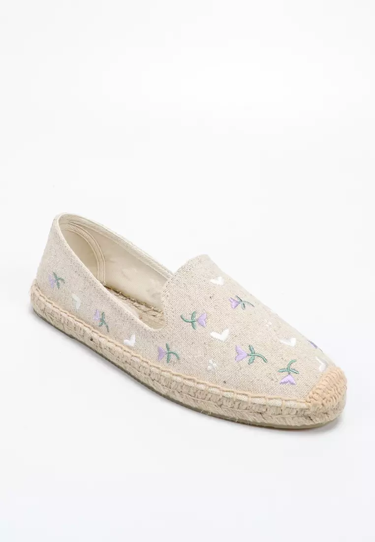 Embroidery Canvas Espadrilles HB45432