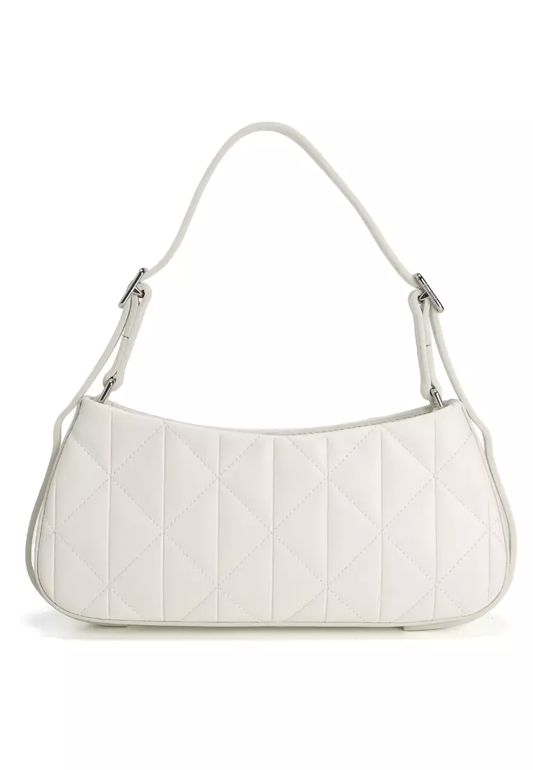 Quilted Emblem Logo Small Shoulder Bag - Calvin Klein Accessories