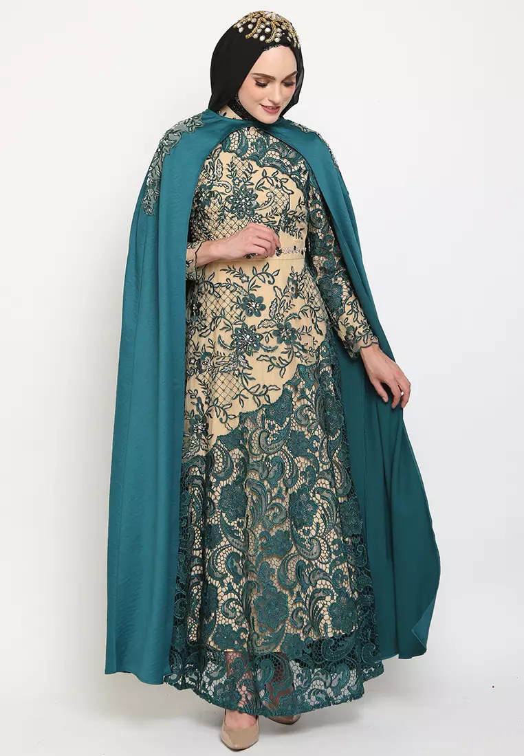 Bibiq Gamis Brokat Satin