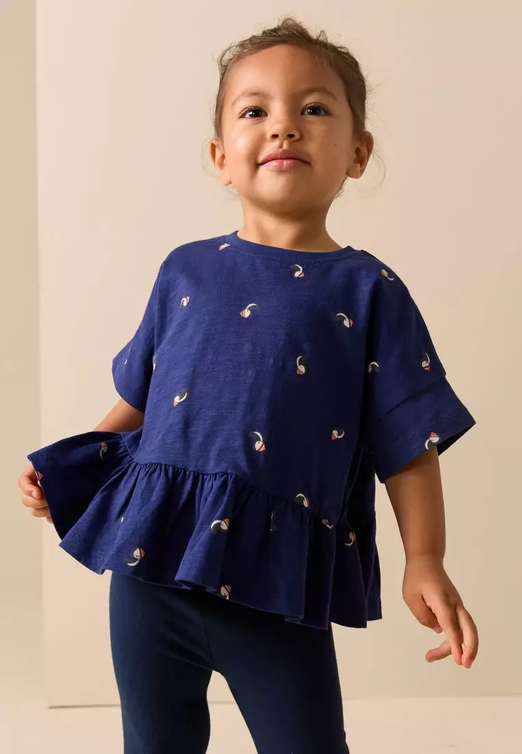 Short Sleeve Peplum T-Shirt Standard