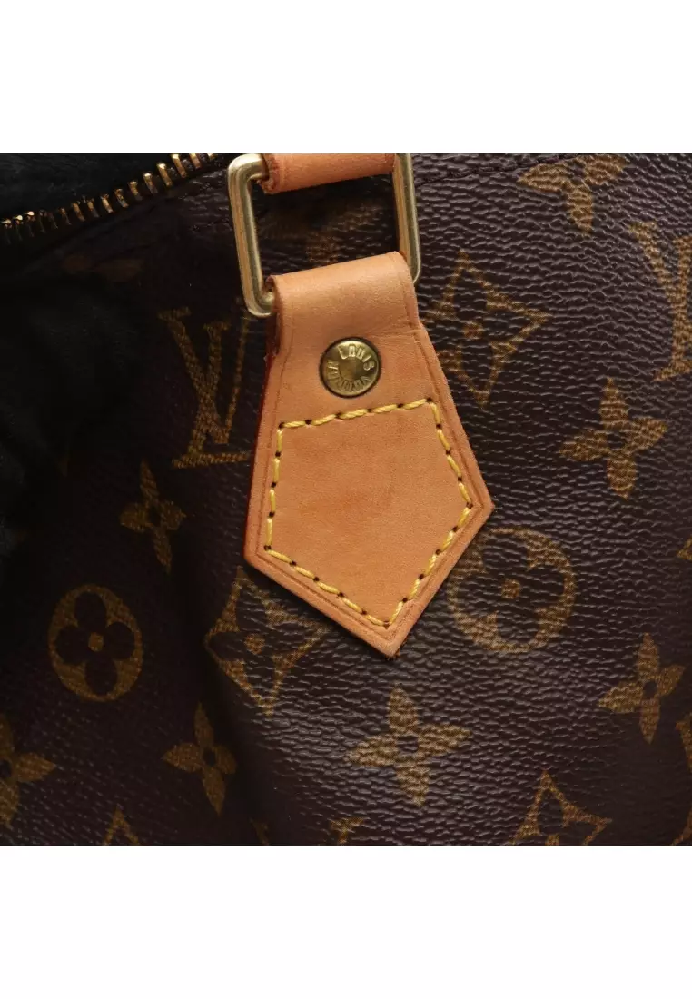 Pre-Loved Louis Vuitton speedy 40 monogram Handbag PVC leather Brown