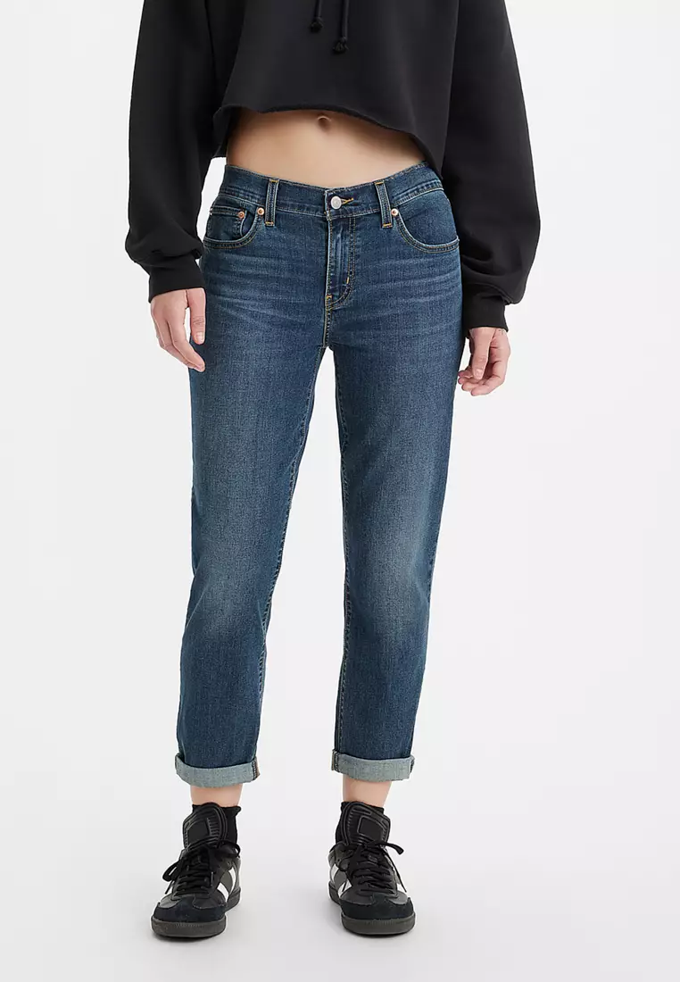 Levi's low rise boyfriend jeans clearance