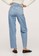 Mango blue High Waist Tapered Jeans ABE53AACAAA03BGS_2