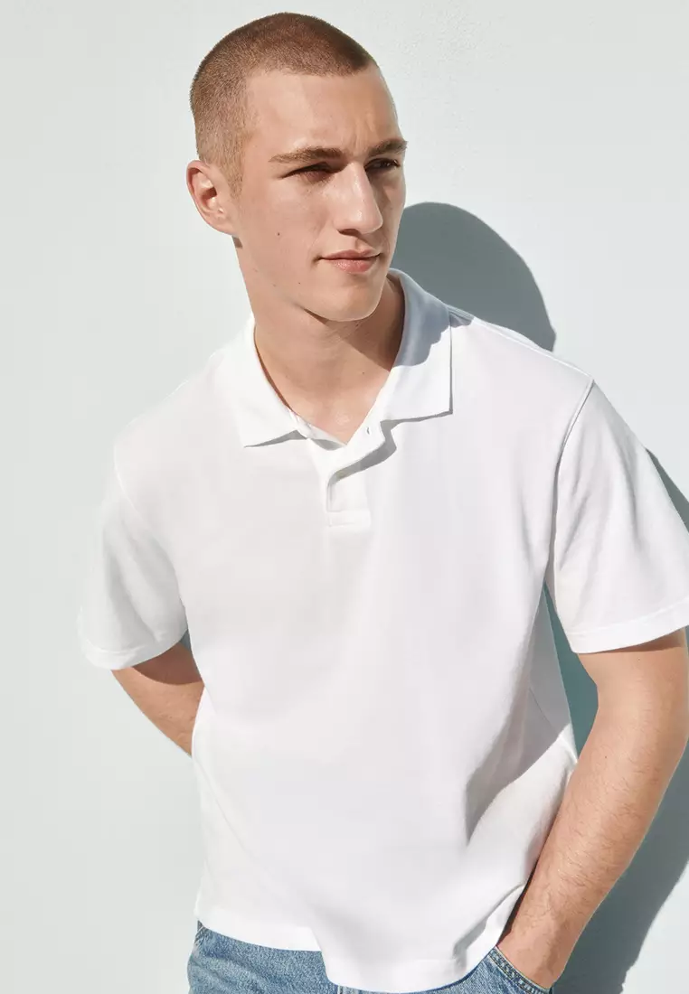 Relaxed Pique Polo Shirt