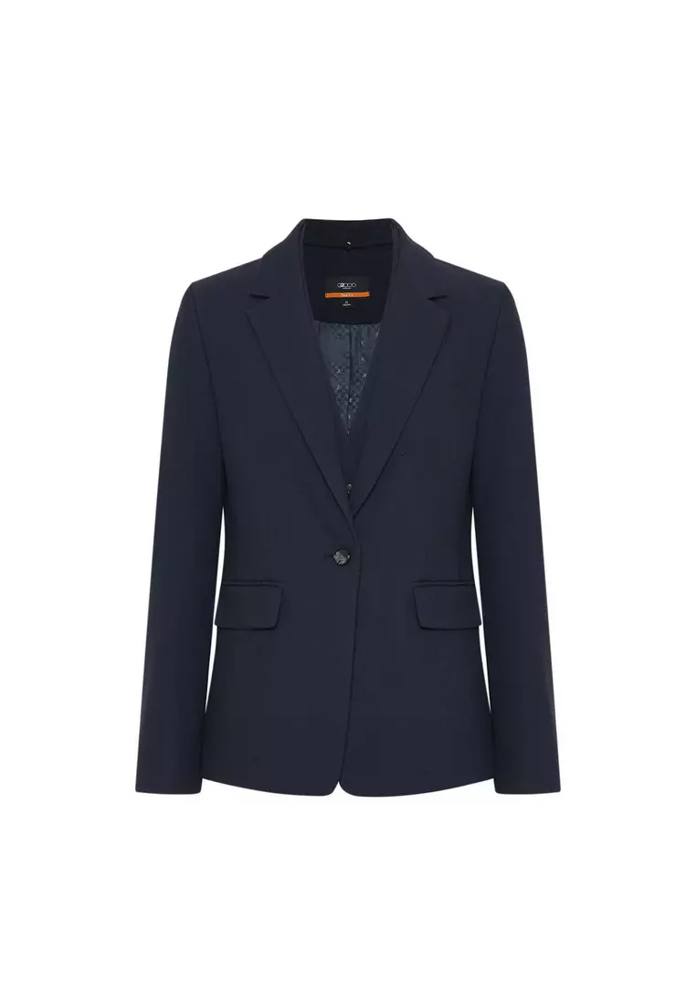 長袖合身剪裁西裝外套