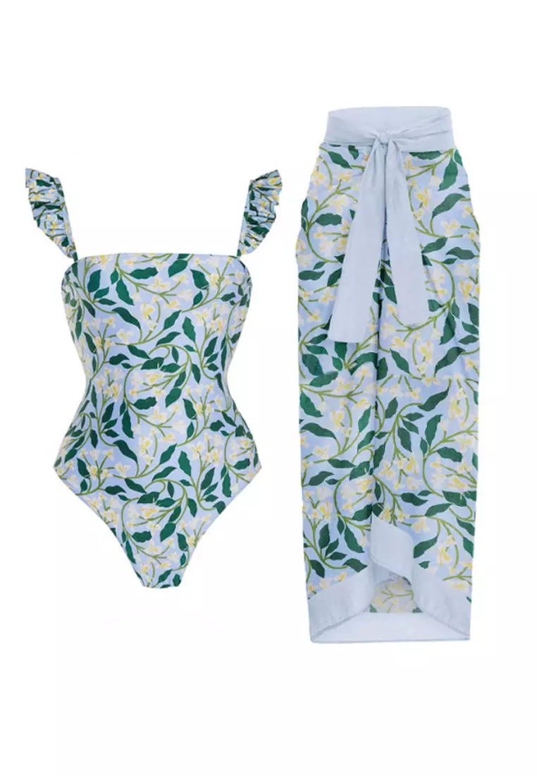 Buy Kings Collection Women's One Piece Swimsuit with Beach Cover