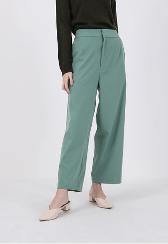 Bena Wide Leg Pants Green