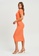 Sável orange Rylee Midi Dress 3EB0FAA81D7608GS_2