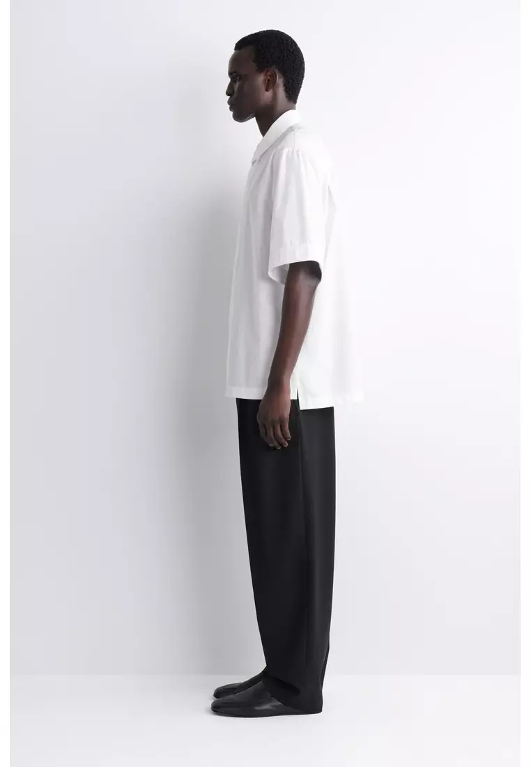 TAILORED SHORT-SLEEVED COTTON SHIRT